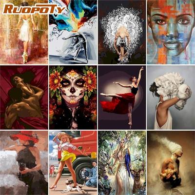 Безрамочные животные DIY Живопись по номерам Ручная работа Масляная живопись Наборы Акриловая картина Холст Живопись Для уникального подарка Настенное искусство Картина