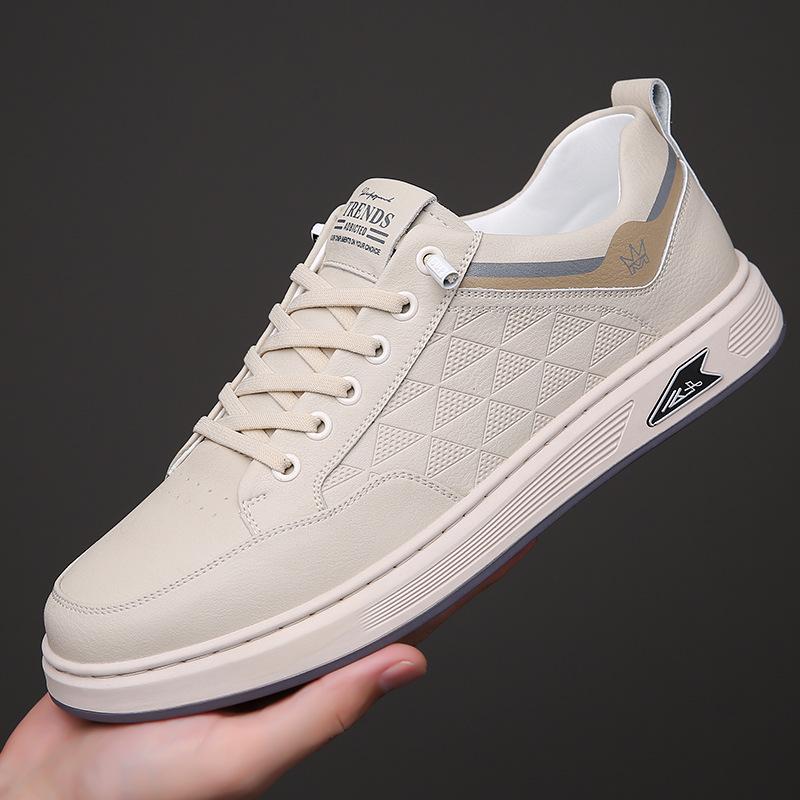 Mode Frühling Herbst Plateau Leder Board Schuhe für Herren Designer Weichsohlen Freizeitsneaker Herren Mode Leichte Sportschuhe Zapatos Hombre