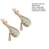 2Pcs Pipa Shape Hair Clips Chinese Style Floral Pattern Faux Pearls Decor Hairpins Festival Cosplay Hair Accessories