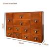 Zakka Retro Solid Wood Nine-Drawer Storage Box