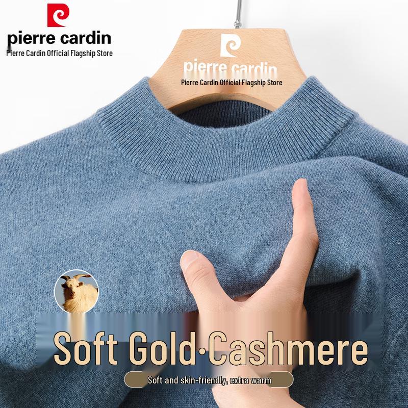 Pierre Cardin Men's Pure Cashmere Half-Turtleneck Sweater