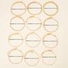 12Pcs Vintage Elegant Gold Color Bracelet Sets Simple Copper Metal Zircon Pearl Chain Bracelet Everyday Party Jewelry Gifts 2026