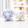 Soft Elephant Plush Doll With Keyring Kids Animal Toy For Childrens Gift