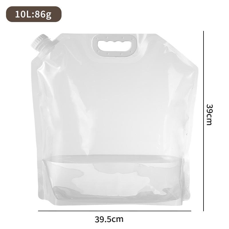 Outdoor Portable Water Bag, Folded and Stacked, Thick Camping Plastic Water Bucket, Concert Music Festival Water Storage Bag