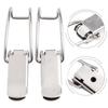 2PCS Cabinet Box Hasp Lock Spring Loaded Latch Catch Toggle Hasp  Storage Box Lock Hasp Stainless Steel Hook Lock Hardware