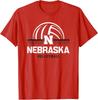 Nebraska Cornhuskers Volleyball Smash Red T-Shirt