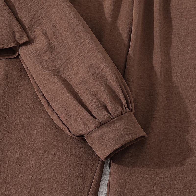 Dívčí oděvní set 8-12 let Jaro/Podzim Novinka Top s dlouhým rukávem s výstřihem do V + Ležérní kalhoty Dvoudílný