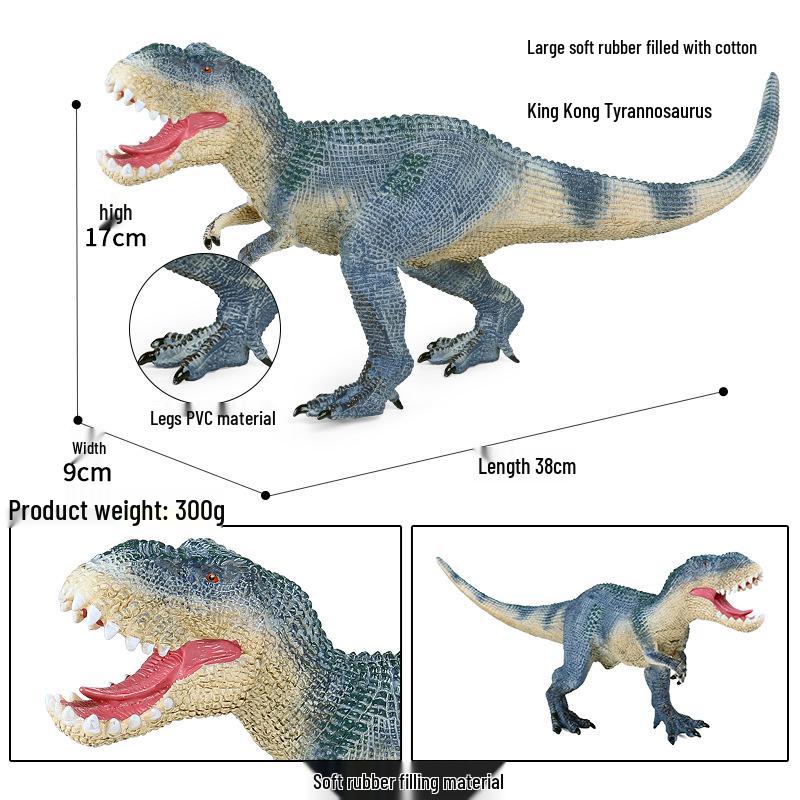 Children's Jurassic Dinosaur Toys: Gigantosaurus & Tyrannosaurus Rex Models