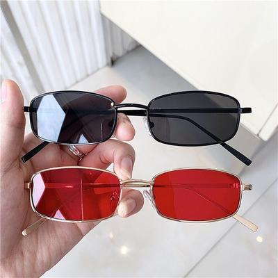 Neue Kleine Rahmen Rechteck Sonnenbrillen Damen Marken Designer Quadratische Sonnenbrillen Klassische Herren Vintage Brillen UV400