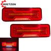 2PCS 12V 24V LED Combination Rear Tail Light Turn Signal Brake Reverse Reflector Flowing Lamp Waterproof Trailer Truck Caravan