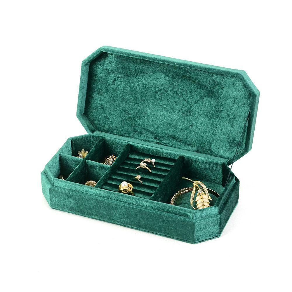 Bracelet Earrings Jewelry Packing Bag Large Capacity Square Jewelry Box Velvet Jewelry Holder  Gift