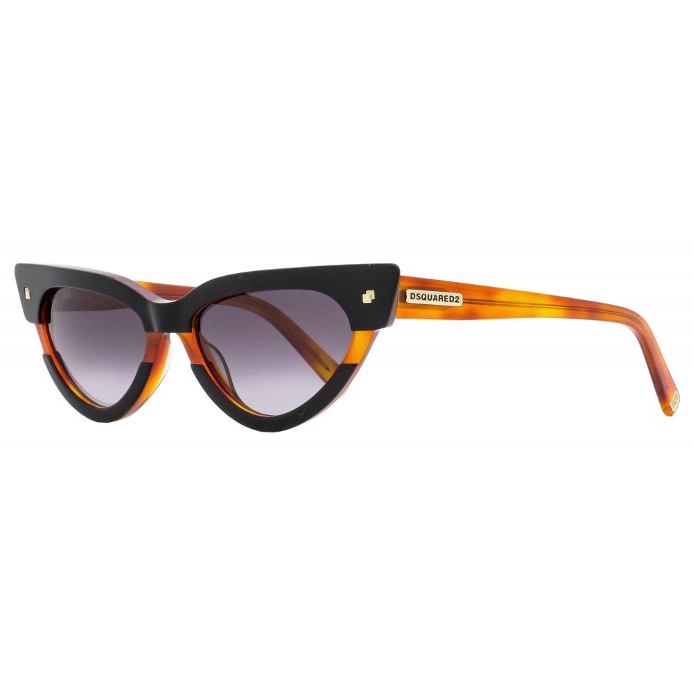 

Dsquared2 Женские солнцезащитные очки Magda DQ0333 05B Черные Гавана 53 мм 05b