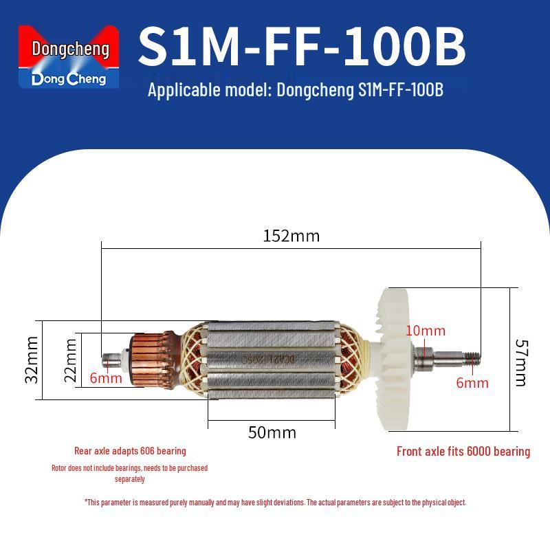 Dongcheng Szlifierka Kątowa Rotor i Zestaw Akcesoriów do Polerowania