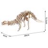 3D Wooden Dinosaur DIY Model Kit - Educational Toy & Gift for Boys and Girls