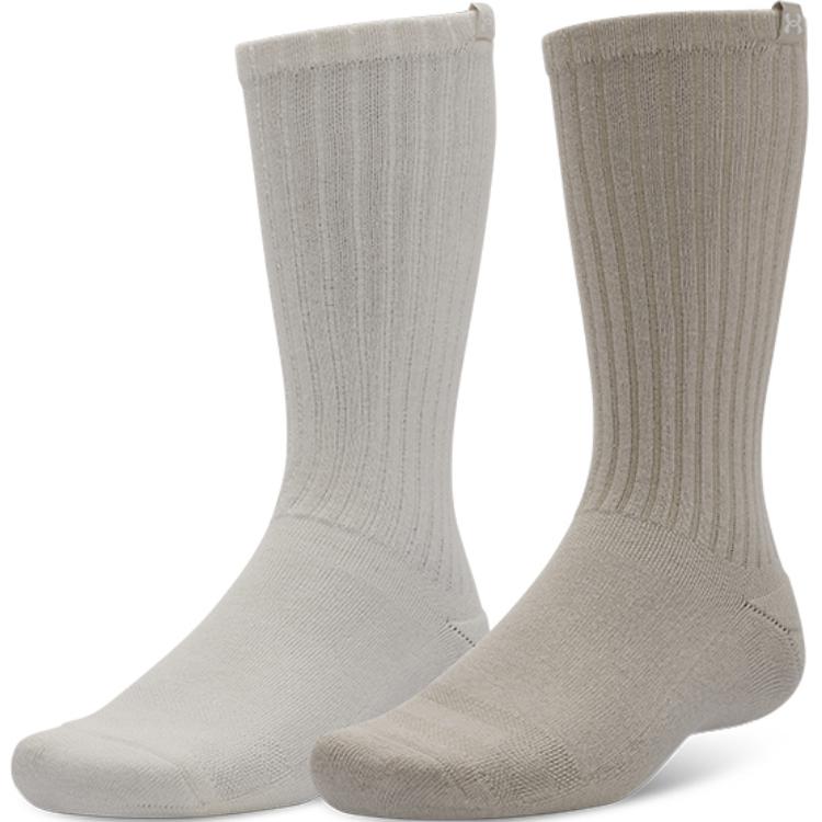 Under Armour Sportstyle Crew Socks Unisex 2 Pack Rock 1390129-279 L