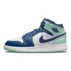 Air Jordan 1 Mid GS Blue Mint Kids Sneakers Mystic-Navy White Mint-Foam 554725-413