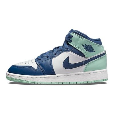 Dětské tenisky Air 1 Mid GS Modrá Mátová Mystic-Navy Bílá Mátová-Pěna 554725-413