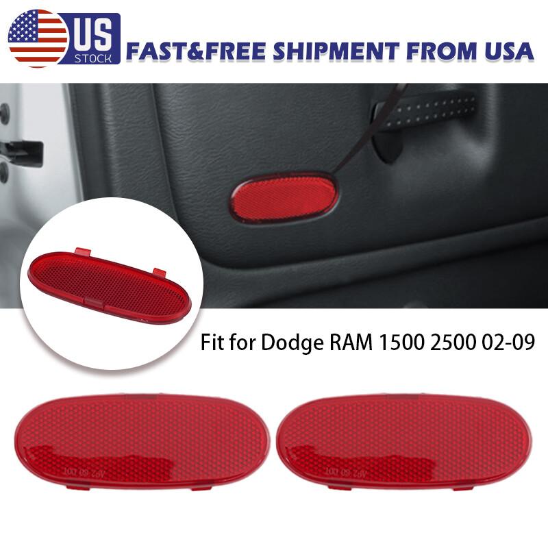 Для Dodge Ram 1500 2500 3500 Автомобильная передняя панель двери Светоотражатель Свет Накладка Красный