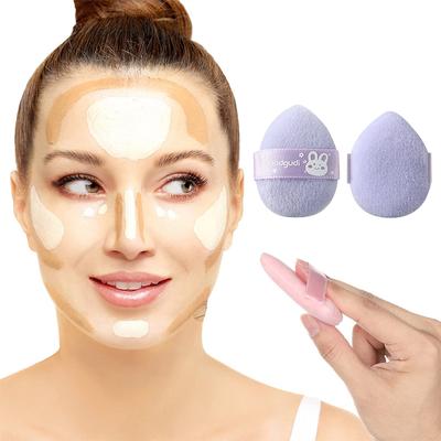 4cs/box Mini Facial Powder Foundation Puff Portable Soft Cosmetic Puff For Makeup Application Beauty Tool Essential Make Up