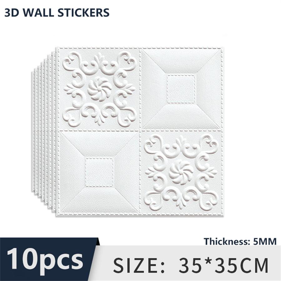 10Pcs 35cmx35cm Self-adhesive simulation brick 5MM wall sticker home decor Ceiling Panel Roof3D wallpaper TV background decor