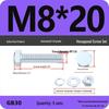 4.8 Grade Galvanized Hex Bolt and Nut Set M4-M30