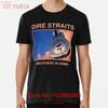 Seltenes Dire Straits Brothers In Arms Gitarre T-Shirt Made USA S 3XL Vintage Stilvoll Lässig Designer Kleidung Atmungsaktiv