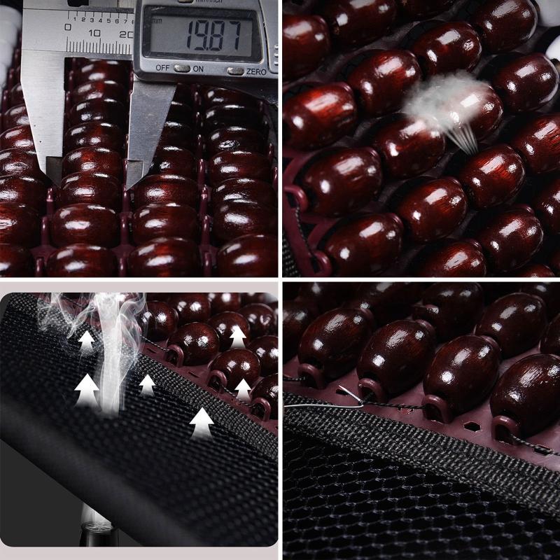 Premium Quality Summer Cool Car for Seat Cover Natural Wood Bead Massage Breathable for Seat Mat 2 Colors