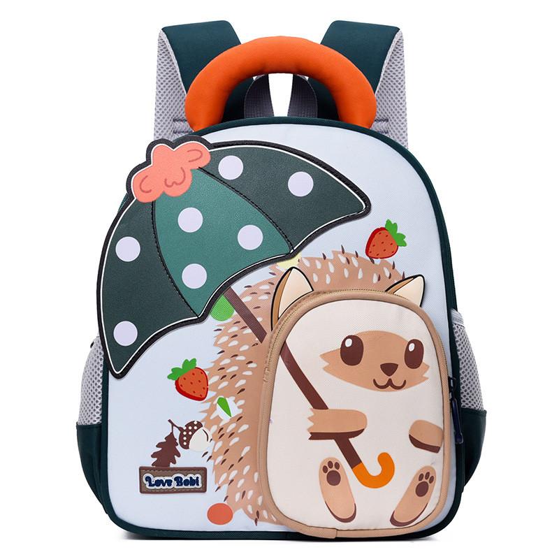 Fun Cartoon Playful Hedgehog Backpack Kids Lightweight Comfortable Bag School