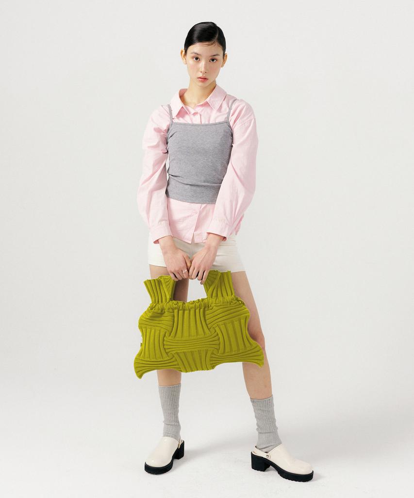 Pleatsmama Big Bow Bag Olive