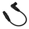 XLR Microphone Extension Cable Adapter 90 Degree XLR Male To Female 3 Pin Mic Cord for Speakers Studio Mixers Sound