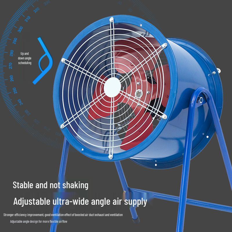 SF Axial Flow 220V Duct Exhaust Fan - Powerful Industrial Kitchen Ventilation Fan