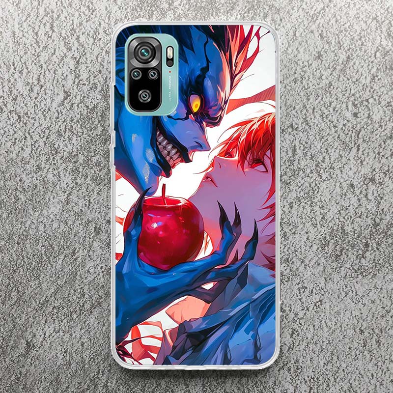 N-Note D-Death Yagami Light Soft Case for Xiaomi Redmi Note 10 9 9S 8 Pro 7 9T 5 Phone Shell Mi 11T 12T 10T 12 11 Lite 6X A3 Cov