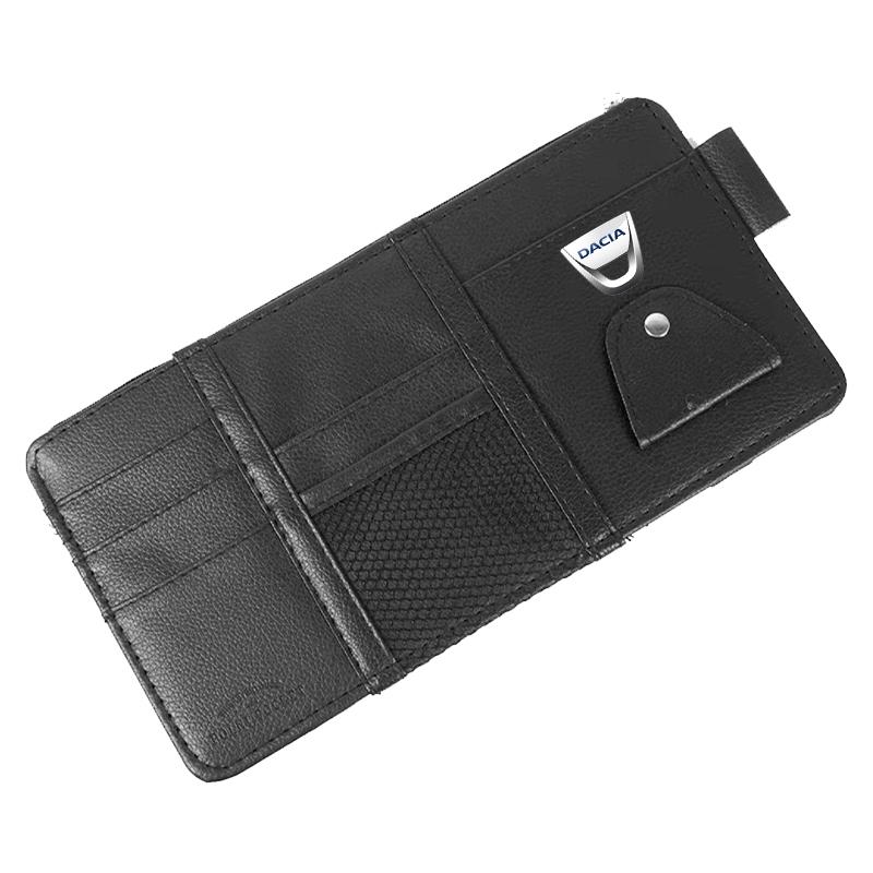 Car Sun Visor Point Type Multi-function Storage Bag Car Accessories For Renault Dacia Koleos Clio Laguna 2 Megane 2 3 Duster Logan Captur