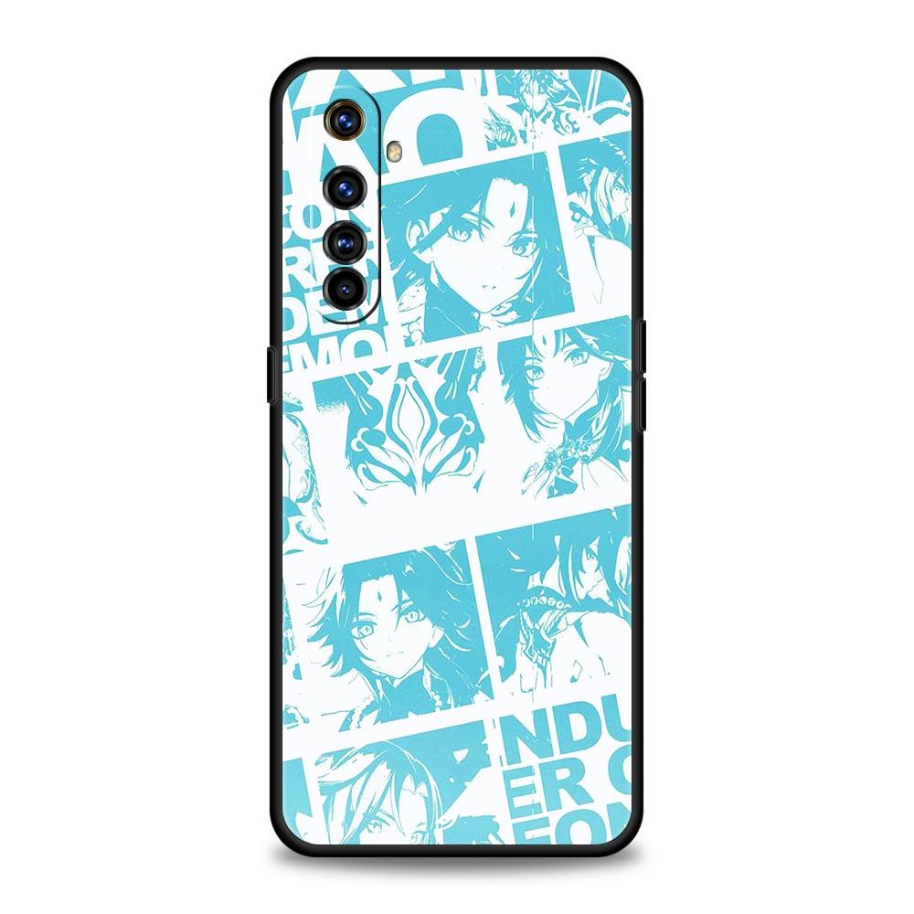 Phone Case For Realme 12 11 10 9 8 5G 7 6 GT5 GT3 GT2 Pro Plus C21 C11 C25 C35 For Realme GT Neo 2 3 3T 5 Cover Genshin Impact
