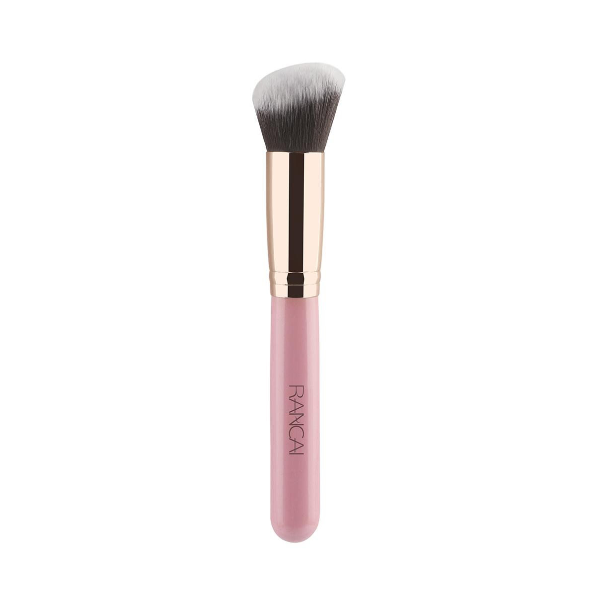 

1pcs Professional Makeup Brush Set, Premium Synthetic Foundation Brush Blending Powder Tapered Kabuki Liquid Foundation Makeup B рожевий