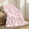 Leopard Print Throw Lightweight 240g Flannel Blanket Soft Skin-friendly for Summer Cooling