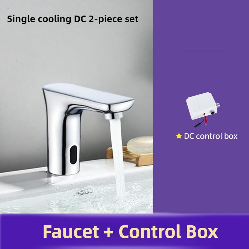 

Bathroom Basin Faucet Full Copper Intelligent Single Hot And Cold Sensing Faucet Automatic Infrared Sensing Water Tap