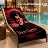 The Weeknd Custom Name Beach Towel Large Soft Towel for Indoor Bathroom Outdoor Beach
