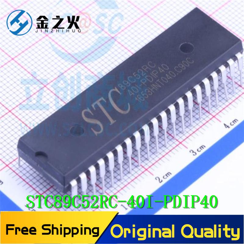 10pcs/lot  Free Shipping  STC89C52RC-40I-PDIP40   Original Stock   Many Please Contact Us