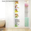 Cartoon Animal Children Growth Height Ruler Wall Stickers For Waterproof Removable Pvc Kids Room Kindergarten Home Decoration