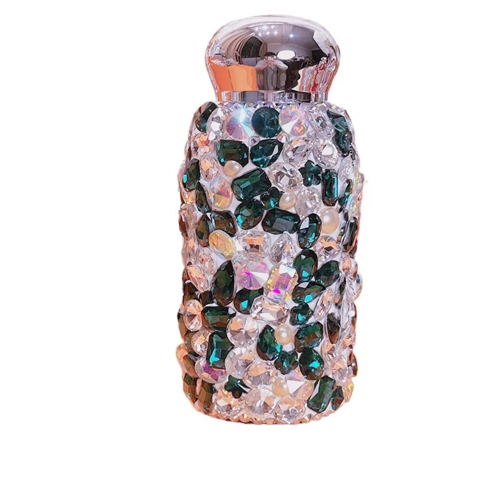 260ml Shiny Diamond Thermal Cups Stainless Steel Insulated Bottle Travel Portable Vacuum Flasks for Summer Winter Drinkware