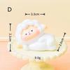 1/6 Pcs Adorable Sheep Car Dashboard Decor Cute Lamb Figurine Auto Center Console Accessory For Women Car Enthusiasts