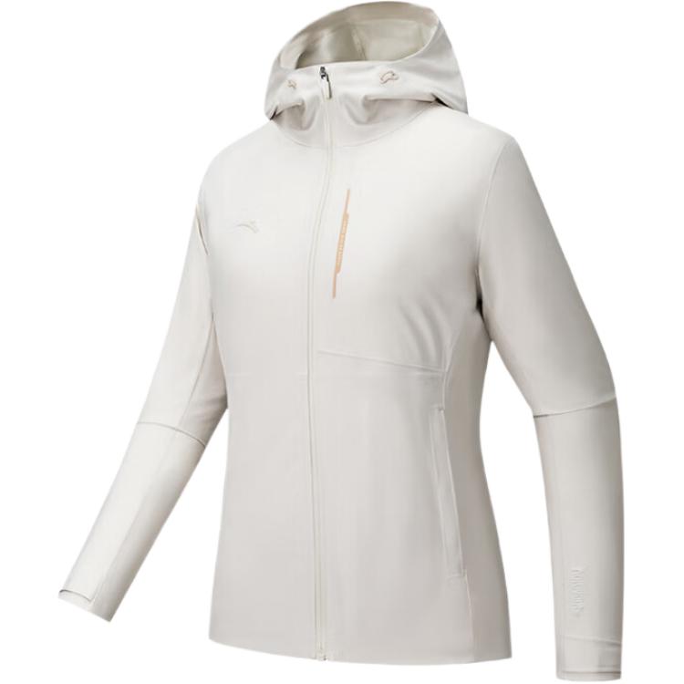 

Anta Универсальная куртка с капюшоном на молнии, из прочного материала, простая, водонепроницаемая, ветрозащитная, дышащая, женская верхняя одежда 162537616-1 XL