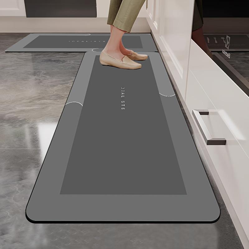 Moderní minimalistická neklouzavá kuchyňská rohož z křemeliny - Absorbující vodu a olej, Omyvatelná podlahová rohož