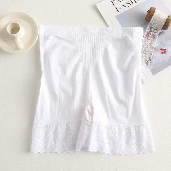 Hoch taillierte Anti-Exposure-Sicherheitsshorts aus Spitze für Damen