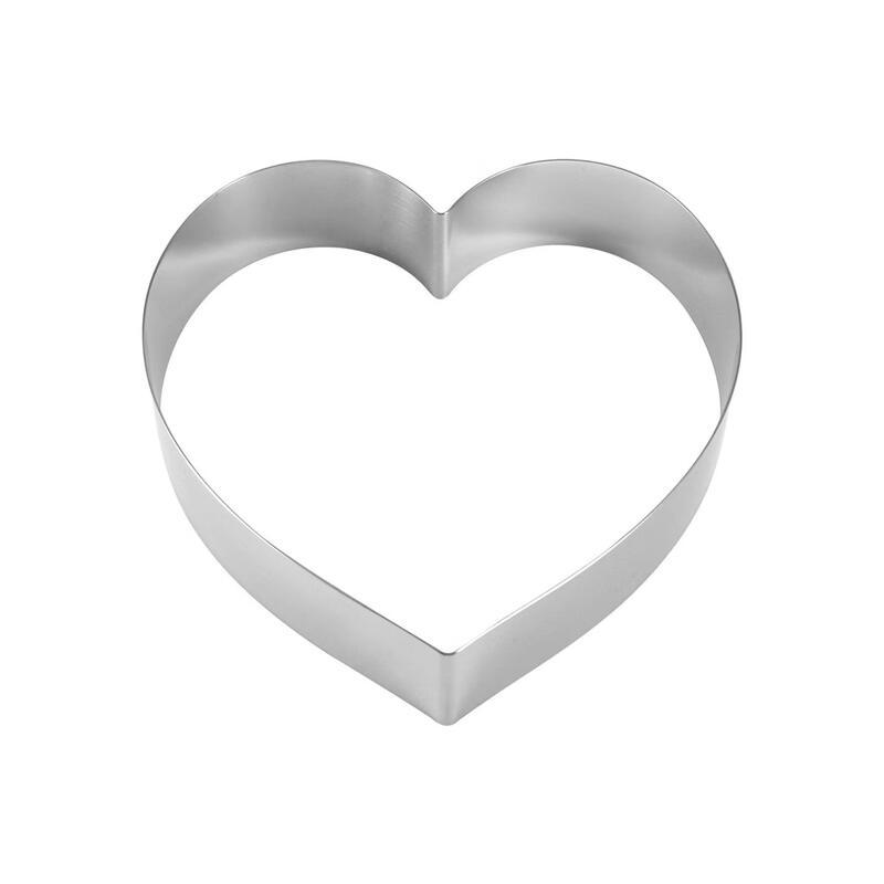 MDNG Stainless Steel Heart Mousse Ring Baking Tool