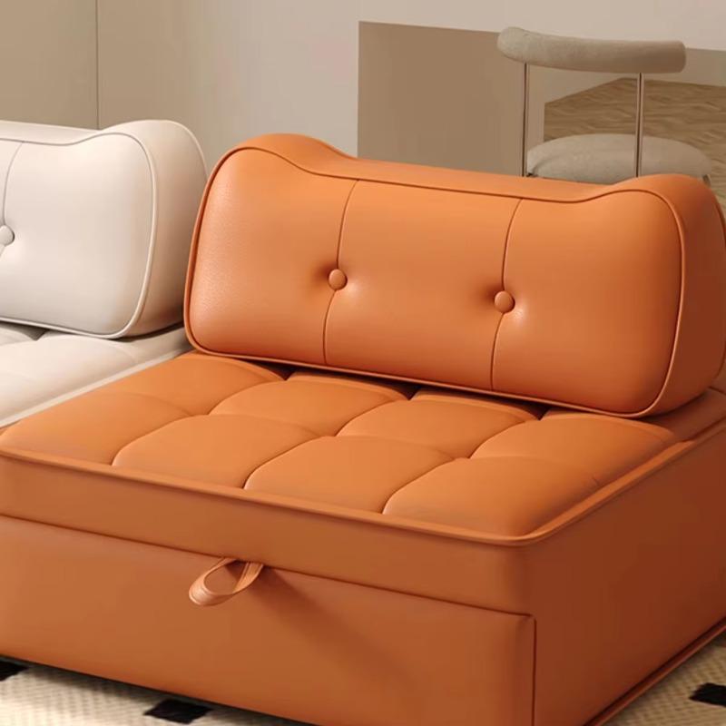 Hot Sale Yellow Orange Living Room Dining Room Elegant Convenient Ergonomic Flat Office Breathable Sofa Single Sofa Bed.