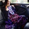 1pc Rose Printing Lightweight Flannel Blanket, Comfortable and Warm Blanket, for Camping Sofa Bed and Couch Office, Gift