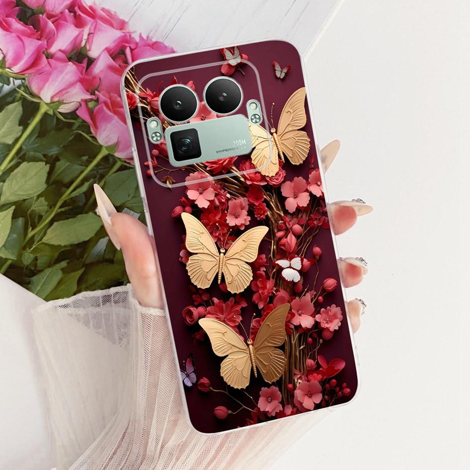 For Realme GT8 Pro 2025 Case RMX5210 Popular Flower Bowknot Soft Slim Silicone Back Cover For Realme GT 8 GT8 RealmeGT8 5G Coque