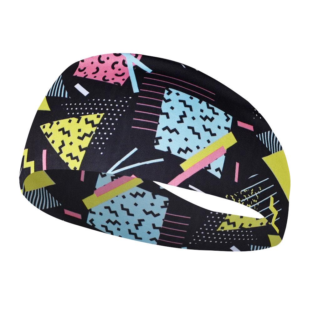 Retro Fashion Print Breathable Sports Headband for Travel, Parties, Yoga, and Running